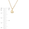 Thumbnail Image 2 of Diamond Accent Solitaire Tilted Heart Pendant in 10K Gold