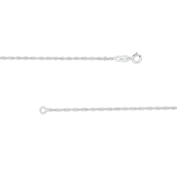 1.25mm Singapore Chain Necklace in 10K White Gold - 18"