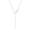 Thumbnail Image 3 of Diamond-Cut Snake Chain Necklace in 10K White Gold - 18"
