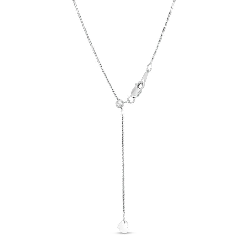 Main Image 3 of Diamond-Cut Snake Chain Necklace in 10K White Gold - 18"