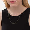 Thumbnail Image 2 of Made in Italy Ladies' 0.8mm Adjustable Snake Chain Necklace in 14K Gold - 22"
