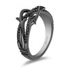 Thumbnail Image 2 of Enchanted Disney Villains Maleficent 1/4 CT. T.W. Black Diamond Ring in Sterling Silver with Black Rhodium
