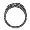 Thumbnail Image 3 of Enchanted Disney Villains Maleficent 1/4 CT. T.W. Black Diamond Ring in Sterling Silver with Black Rhodium