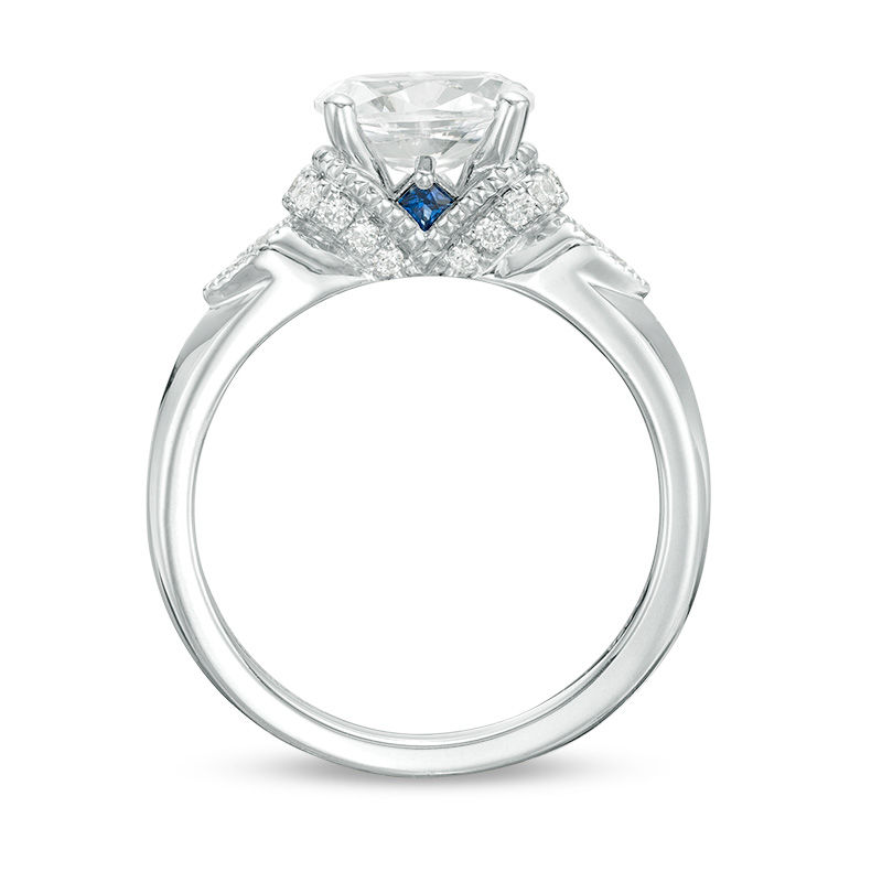 Vera Wang Love Collection 1-1/6 CT. T.W. Certified Oval Diamond Vintage ...