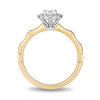 Thumbnail Image 3 of Enchanted Disney Mulan 1/2 CT. T.W. Diamond Frame Bamboo Engagement Ring in 14K Two-Tone Gold