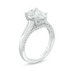 Thumbnail Image 2 of Vera Wang Love Collection 2-1/3 CT. T.W. Certified Pear-Shaped Diamond Engagement Ring in 14K White Gold (I/SI2)