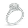 Thumbnail Image 2 of 1 CT. T.W. Pear-Shaped Diamond Double Frame Engagement Ring in 14K White Gold