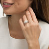 Thumbnail Image 2 of 2 CT. T.W.  Diamond Octagonal Frame Multi-Row Engagement Ring in 14K Two-Tone Gold