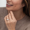 Thumbnail Image 1 of 1-1/3 CT. T.W. Diamond Past Present Future® Hexagonal Frame Engagement Ring in 14K White Gold