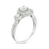 Thumbnail Image 2 of 1-1/3 CT. T.W. Diamond Past Present Future® Hexagonal Frame Engagement Ring in 14K White Gold