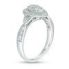 Thumbnail Image 2 of 1/2 CT. T.W. Multi-Diamond Double Pear-Shaped Frame Vintage-Style Engagement Ring in 10K White Gold