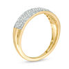 Thumbnail Image 2 of 1/4 CT. T.W. Diamond Multi-Row Band in 10K Gold