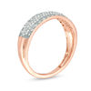 Thumbnail Image 2 of 1/4 CT. T.W. Diamond Multi-Row Band in 10K Rose Gold