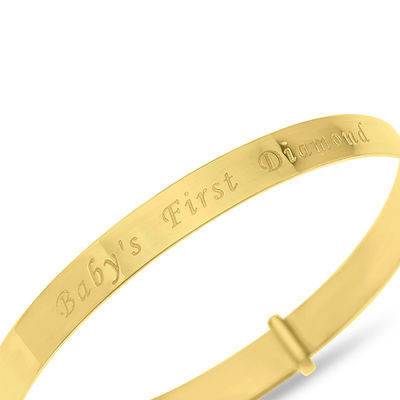 18K YELLOW GOLD KID CHILD BOY BRACELET WITH ROUNDED CAR AND ENGRAVING PLATE  | eBay