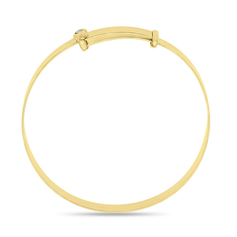 Better Jewelry 10K Yellow Gold West Indian BABY Bangle w. Pyramid Ends –  Betterjewelry