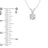 Thumbnail Image 2 of 1/2 CT. Certified Diamond Solitaire Pendant in 14K White Gold (I/VS2)