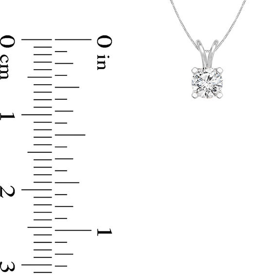 1/4 CT. Certified Diamond Solitaire Pendant in 14K Gold (I/Si2