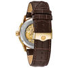 Thumbnail Image 2 of Men's Bulova Sutton Automatic Gold-Tone Strap Watch with Silver-Tone Skeleton Dial (Model: 97A138)