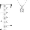 Thumbnail Image 2 of 1/2 CT. Certified Diamond Solitaire Pendant in 14K White Gold (I/SI2)