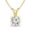 Thumbnail Image 1 of 1/3 CT. Certified Diamond Solitaire Pendant in 14K Gold (I/VS2)