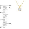 Thumbnail Image 2 of 1/3 CT. Certified Diamond Solitaire Pendant in 14K Gold (I/VS2)