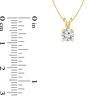 Thumbnail Image 2 of 1/2 CT. Certified Diamond Solitaire Pendant in 14K Gold (I/VS2)