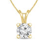 Thumbnail Image 1 of 1/3 CT. Certified Diamond Solitaire Pendant in 14K Gold (I/SI2)