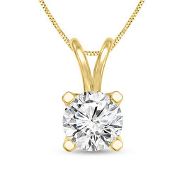 1/2 CT. Certified Diamond Solitaire Pendant in 14K Gold (I/SI2)