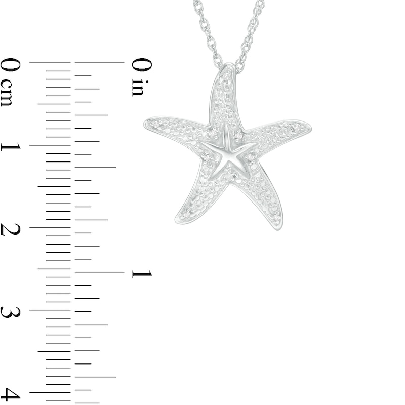 Polished Starfish Necklace Sterling Silver Polished Starfish Necklace Sterling Silver