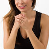 Thumbnail Image 2 of 1/2 CT. T.W. Certified Diamond Vintage-Style Double Row Ring in 14K Gold (I/I1)