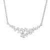 Thumbnail Image 1 of 1/4 CT. T.W. Diamond Scatter Necklace in 10K White Gold - 16"