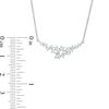 Thumbnail Image 2 of 1/4 CT. T.W. Diamond Scatter Necklace in 10K White Gold - 16"