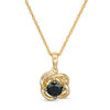Thumbnail Image 1 of 3/8 CT. Black Diamond Solitaire Love Knot Pendant in 10K Gold