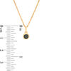 Thumbnail Image 3 of 1/5 CT. Black Diamond Bezel-Set Solitaire Pendant in 10K Gold