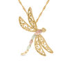 Thumbnail Image 0 of Black Hills Gold Diamond-Cut Dragonfly Pendant