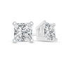 Thumbnail Image 1 of 1/4 CT. T.W. Certified Princess-Cut Diamond Solitaire Stud Earrings in 14K White Gold (I/VS2)