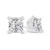 Thumbnail Image 1 of 1/2 CT. T.W. Certified Princess-Cut Diamond Solitaire Stud Earrings in 14K White Gold (I/VS2)