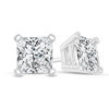 Thumbnail Image 1 of 1-3/8 CT. T.W. Certified Princess-Cut Diamond Solitaire Stud Earrings in 14K White Gold (I/SI2)