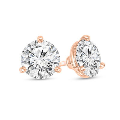 1/2-2cttw,Excellent Quality 14k Rose Gold Cushion Diamond Simulant CZ Men Stud Earrings 4-Prong 1/2-2cttw,Excellent Quality 14k Rose Gold Cushion Diamond Simulant CZ Men Stud Earrings 4-Prong