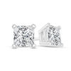 Thumbnail Image 0 of 1/2 CT. T.W. Certified Princess-Cut Diamond Solitaire Stud Earrings in 14K White Gold (I/SI2)