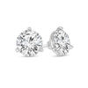 Thumbnail Image 1 of 1/3 CT. T.W. Certified Diamond Solitaire Stud Earrings in 14K White Gold (I/VS2)