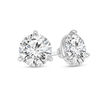 Thumbnail Image 1 of 1/3 CT. T.W. Certified Diamond Solitaire Stud Earrings in 14K White Gold (I/SI2)