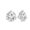 Thumbnail Image 0 of 1/2 CT. T.W. Certified Diamond Solitaire Stud Earrings in 14K White Gold (I/SI2)