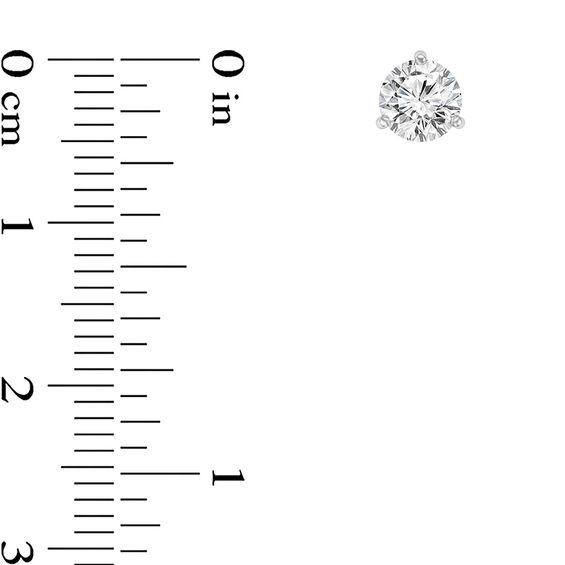 1/2 CT. T.w. Certified Diamond Solitaire Stud Earrings in 14K White Gold (I/Si2)