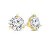 Thumbnail Image 1 of 1/4 CT. T.W. Certified Diamond Solitaire Stud Earrings in 14K Gold (I/VS2)