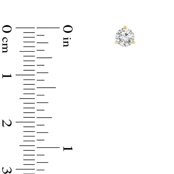 1/4 CT. T.w. Certified Diamond Solitaire Stud Earrings in 14K Gold (I/Vs2)