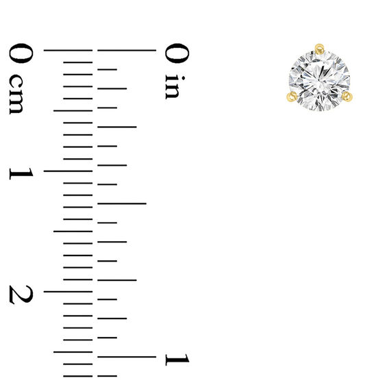 1/2 CT. T.w. Certified Diamond Solitaire Stud Earrings in 14K Gold (I/Vs2)