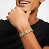 Thumbnail Image 2 of 2 CT. T.W. Diamond Triple Row Link Bracelet in Hollow 10K Gold - 8.5"