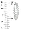 Thumbnail Image 2 of 1-1/2 CT. T.W. Diamond Frame Inside-Out Hoop Earrings in 10K White Gold