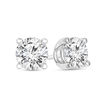Thumbnail Image 0 of 1/2 CT. T.W. Certified Diamond Solitaire Four-Prong Stud Earrings in 14K White Gold (I/VS2)